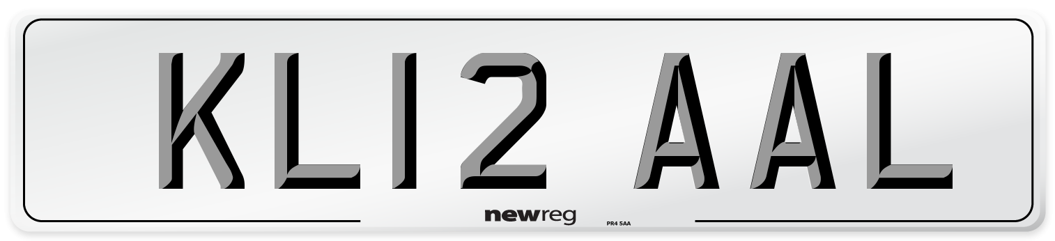 KL12 AAL Number Plate from New Reg